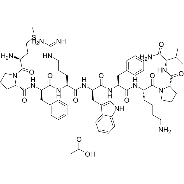 Nonapeptide-1 acetate salt Structure